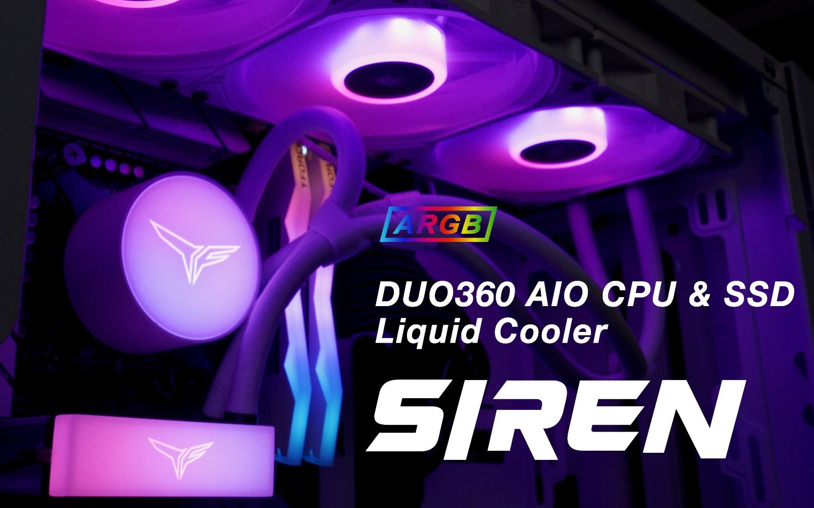 SIREN DUO360 ARGB CPU & SSD一体式水冷 | 十铨科技TEAMGROUP哔哩哔哩bilibili