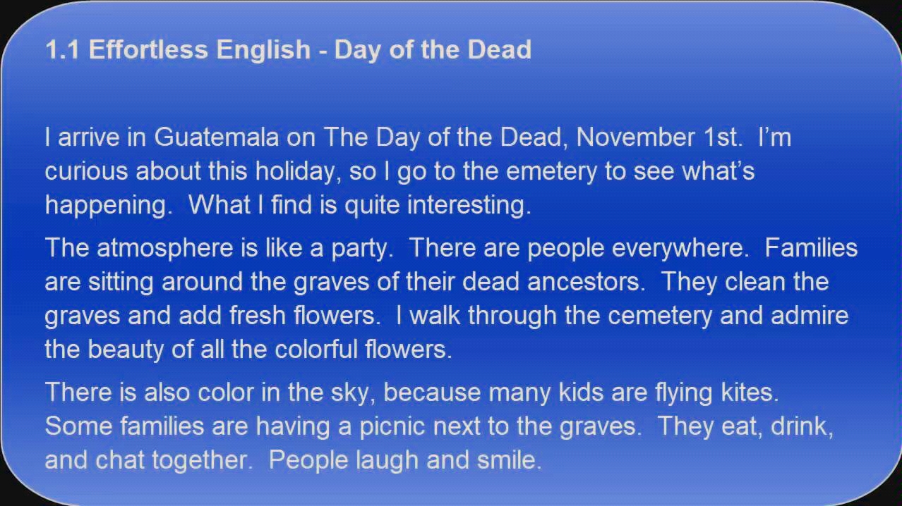 [图]Effortless English -Day of the Dead