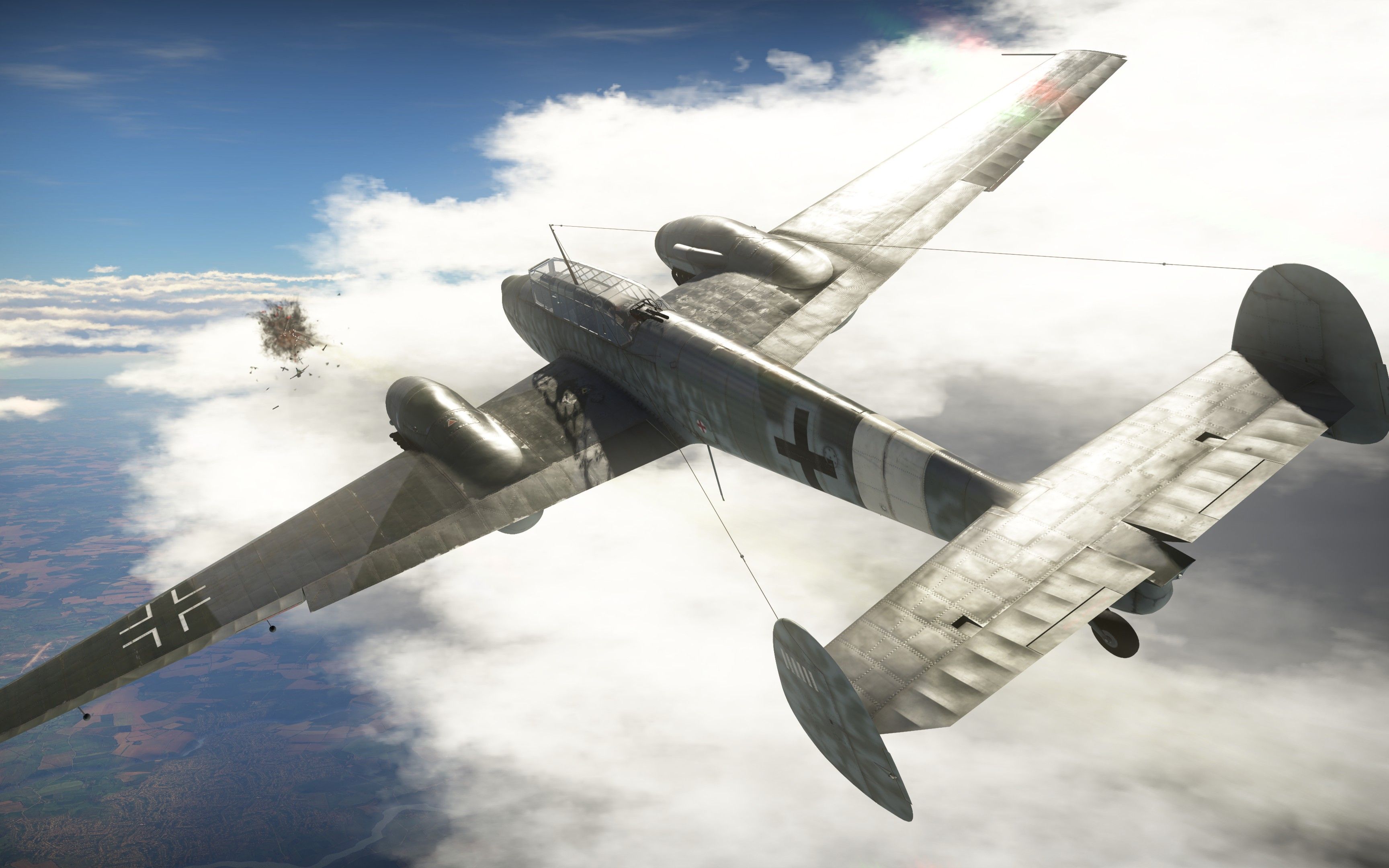 【香蕉术士】《战争雷霆》小飞机系列(8),德国低级重火力----bf 110 g