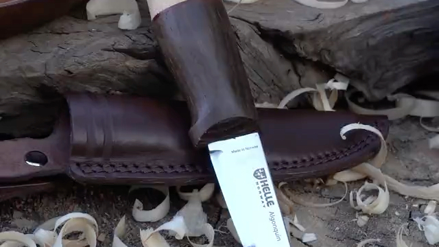 helle赫拉黎明精灵全长161mm刃长69mm刃厚28mm手柄橡木卷纹桦木红色