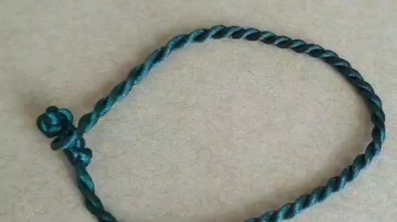 超简单两股辫手绳 手工编绳零基础入门教程 一学就会