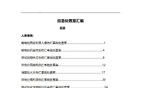 【现场处置方案】【汇编】各类现场应急处置方案汇编哔哩哔哩bilibili