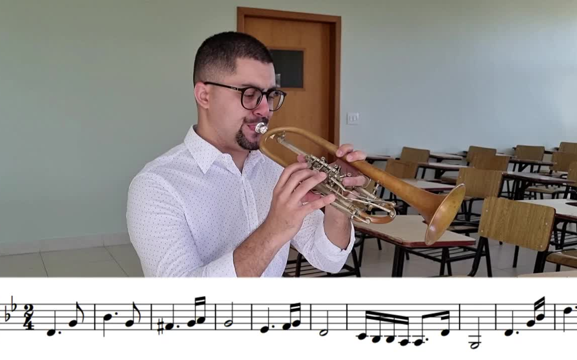 [图]【古典】匈牙利舞曲第五号 小号谱 示范 Hungarian Dance No. 5 - Daniel Leal Trumpet