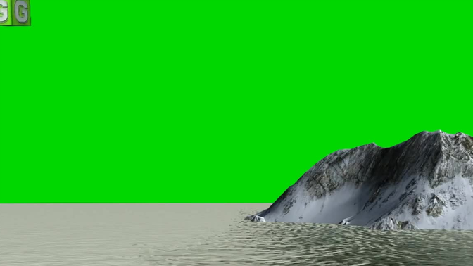 【绿幕合集】常用素材 up主必备 高山流水,雪山,群山环绕绿幕素材