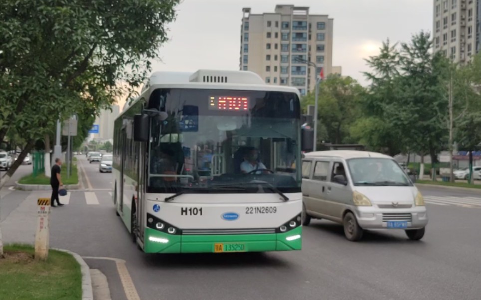 武汉公交h101路独苗21下半年开沃2609进出站