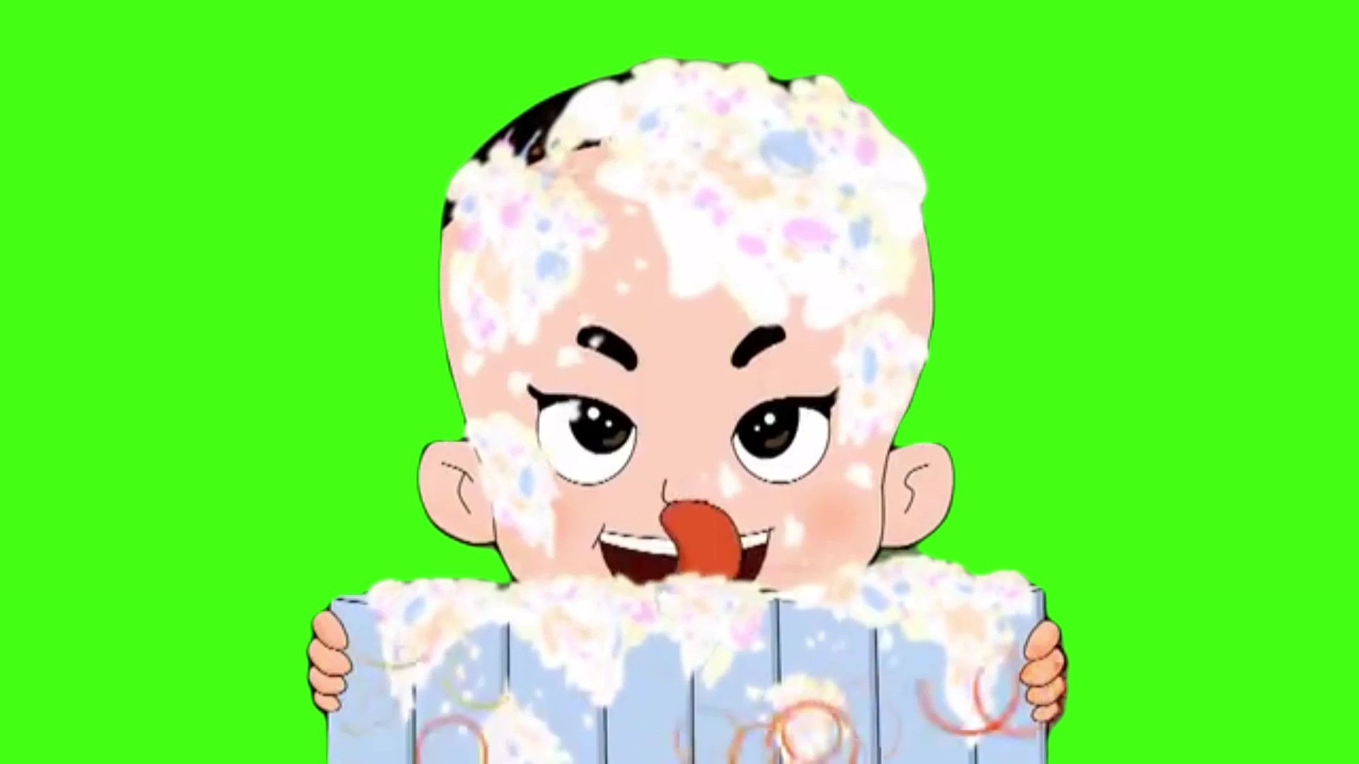 被冰淇淋缠身的大头儿子