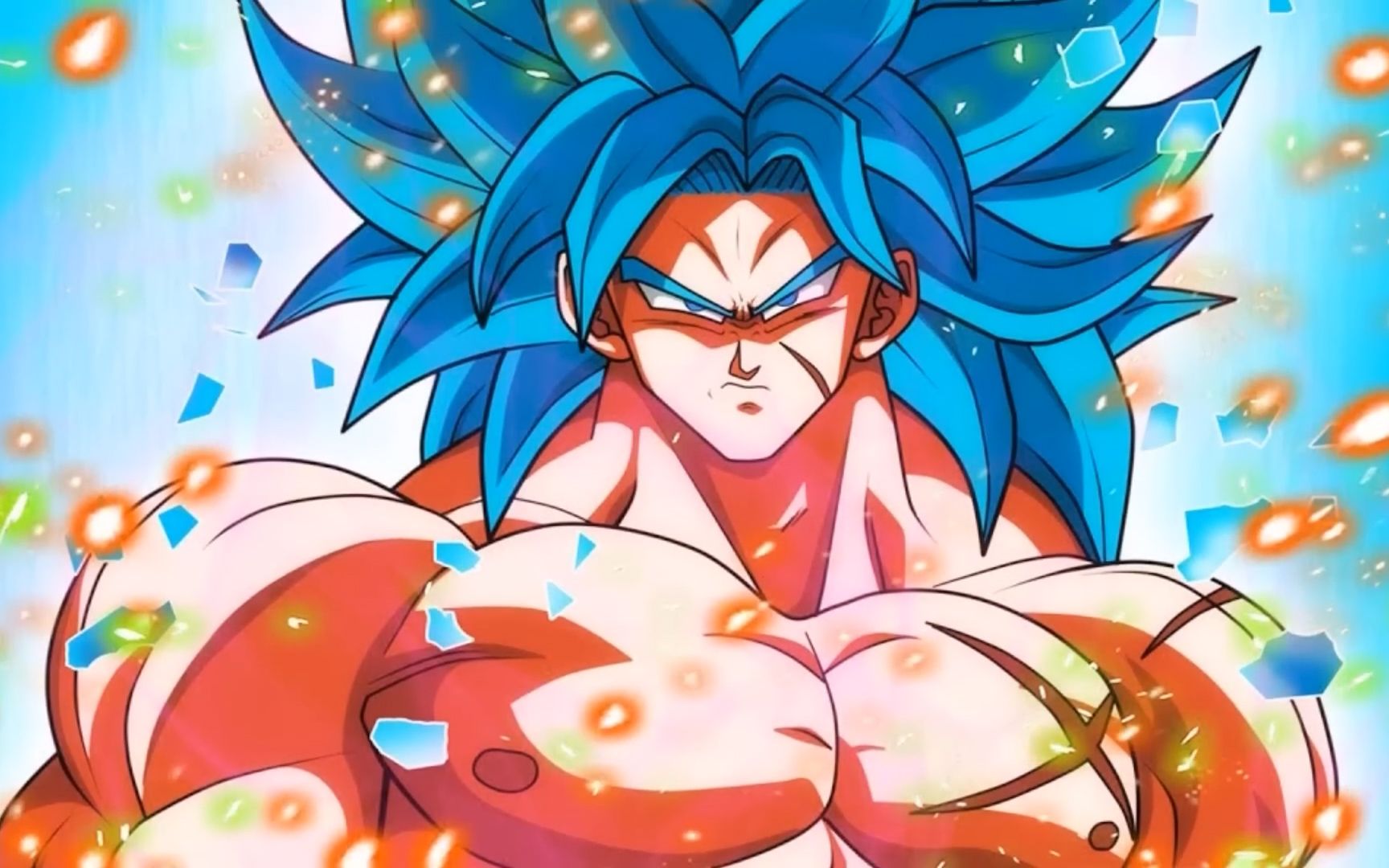 极意状态下的悟空和贝吉塔,对战领悟了超蓝的布罗利