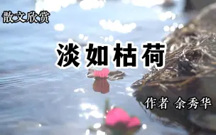 散文欣赏  《淡如枯荷》 作者 余秀华