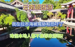 Download Video: 云南跟团游第5天，我在拉市海被威胁恐吓了，云南旅游乱象当真名不虚传！