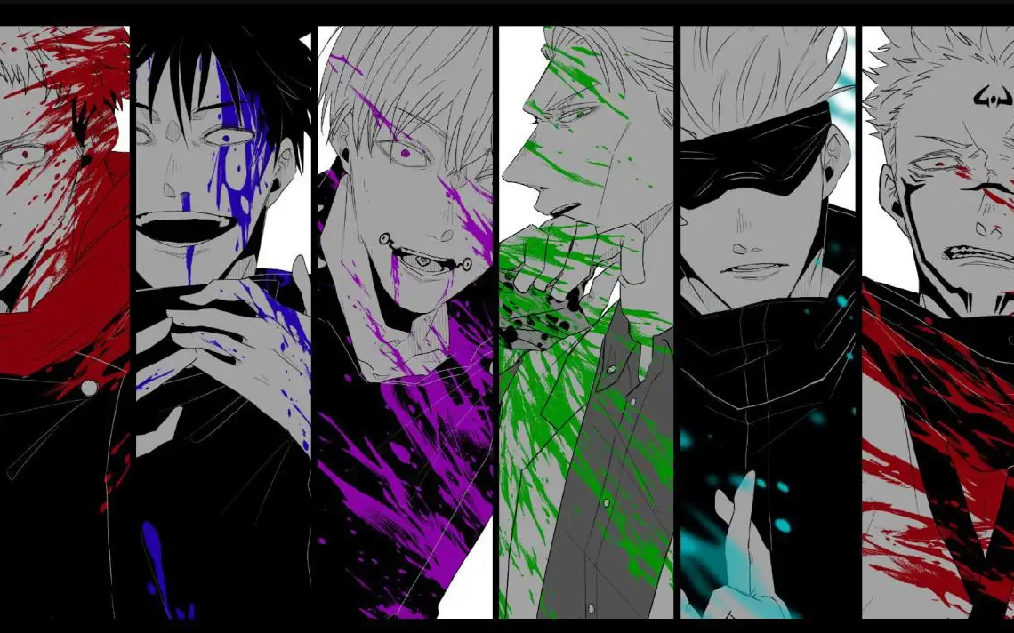 咒术回战片尾感觉很nice,画风简洁,色彩欢快,音乐很自愈