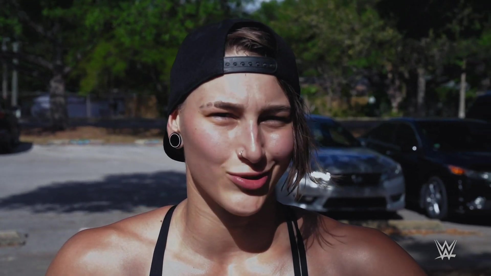 rhea ripleys intense social distancing wrestlemania workout