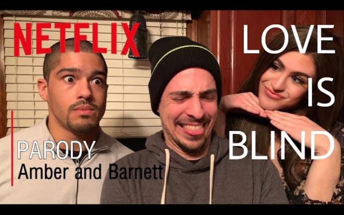 夫夫再次搞笑模仿网飞综艺《love is blind》里amber和barnett桥段!