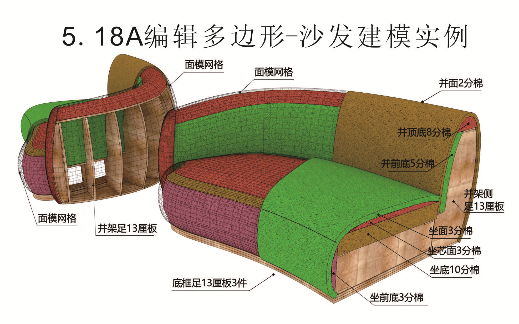 5.18A沙发3D打样沙发建模实例哔哩哔哩bilibili