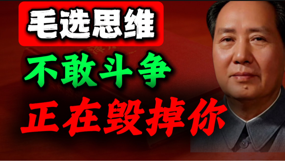 一个视频吃透毛选斗争智慧：敢斗争，才有好日子｜第26期｜毛选思维，毛选解读
