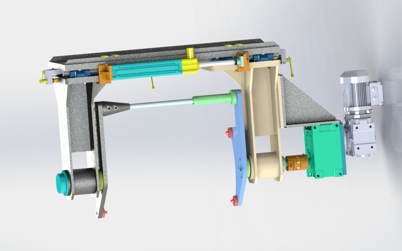 solidworks 非标自动化教程:发动机翻转工装设计-翻转组件设计