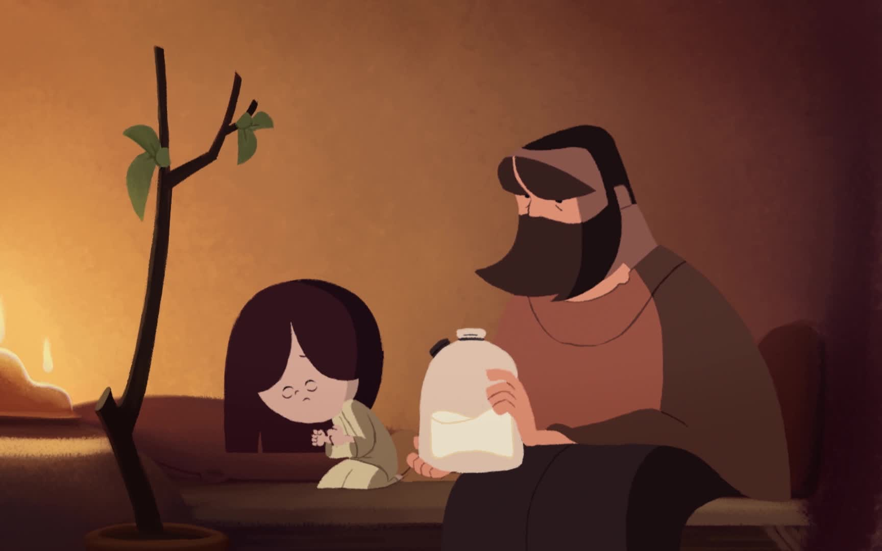 一指城之后他从高布兰带回了这部感人的动画短片高布兰18年毕设动画树