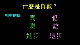 Descargar video: 什麼是負數？