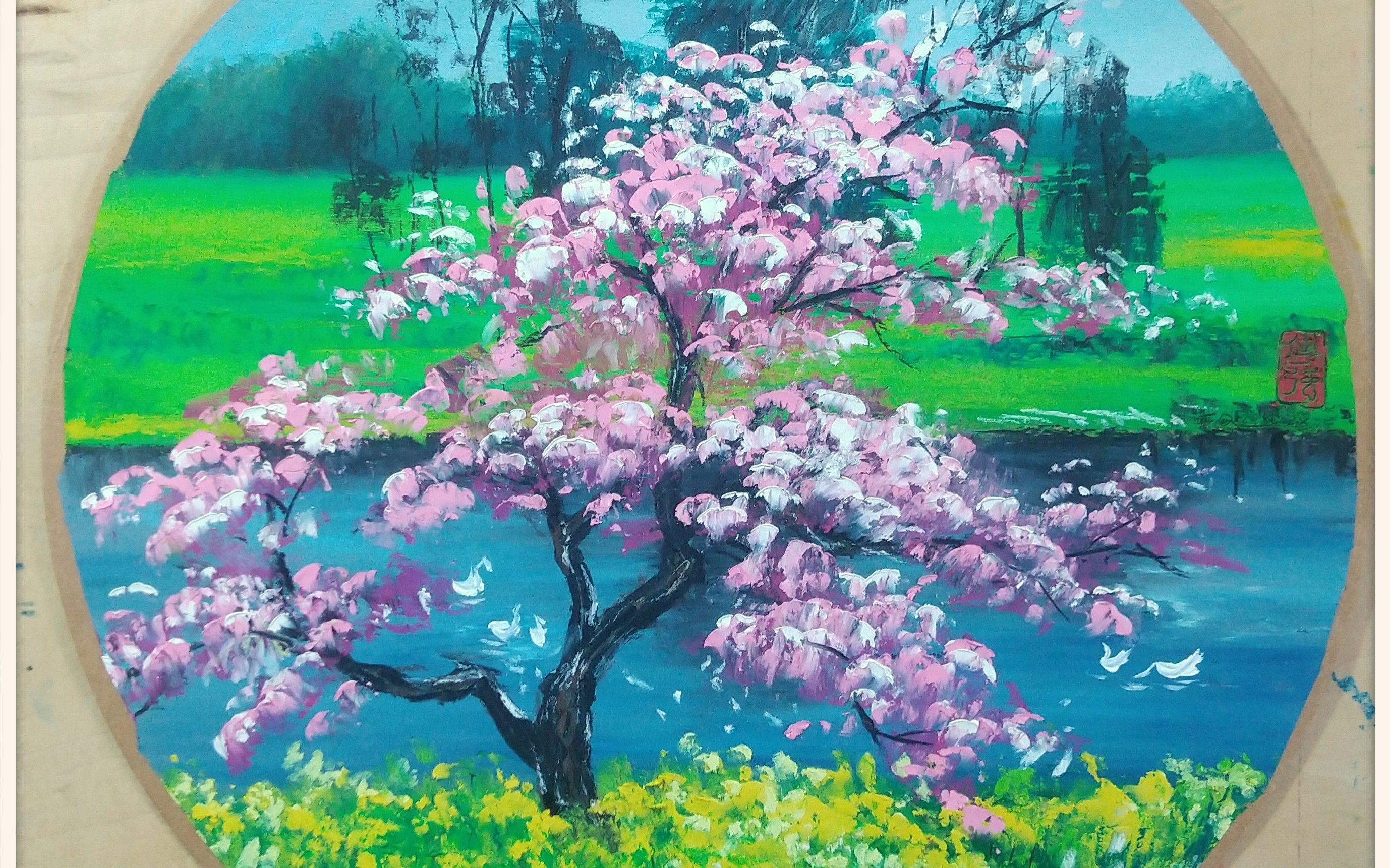 重彩油画棒风景_哔哩哔哩_bilibili