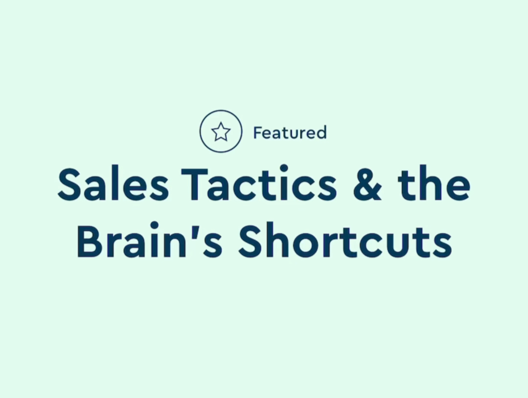 Sales Tactics & the Brain's Shortcuts 销售策略&大脑的捷径「英语一分钟」 BlinkistShorts哔哩哔哩bilibili