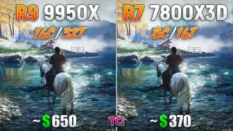 Download Video: R9 9950X vs R7 7800X3D | 1080p分辨率10款游戏对比测试 | 作者：Testing Games