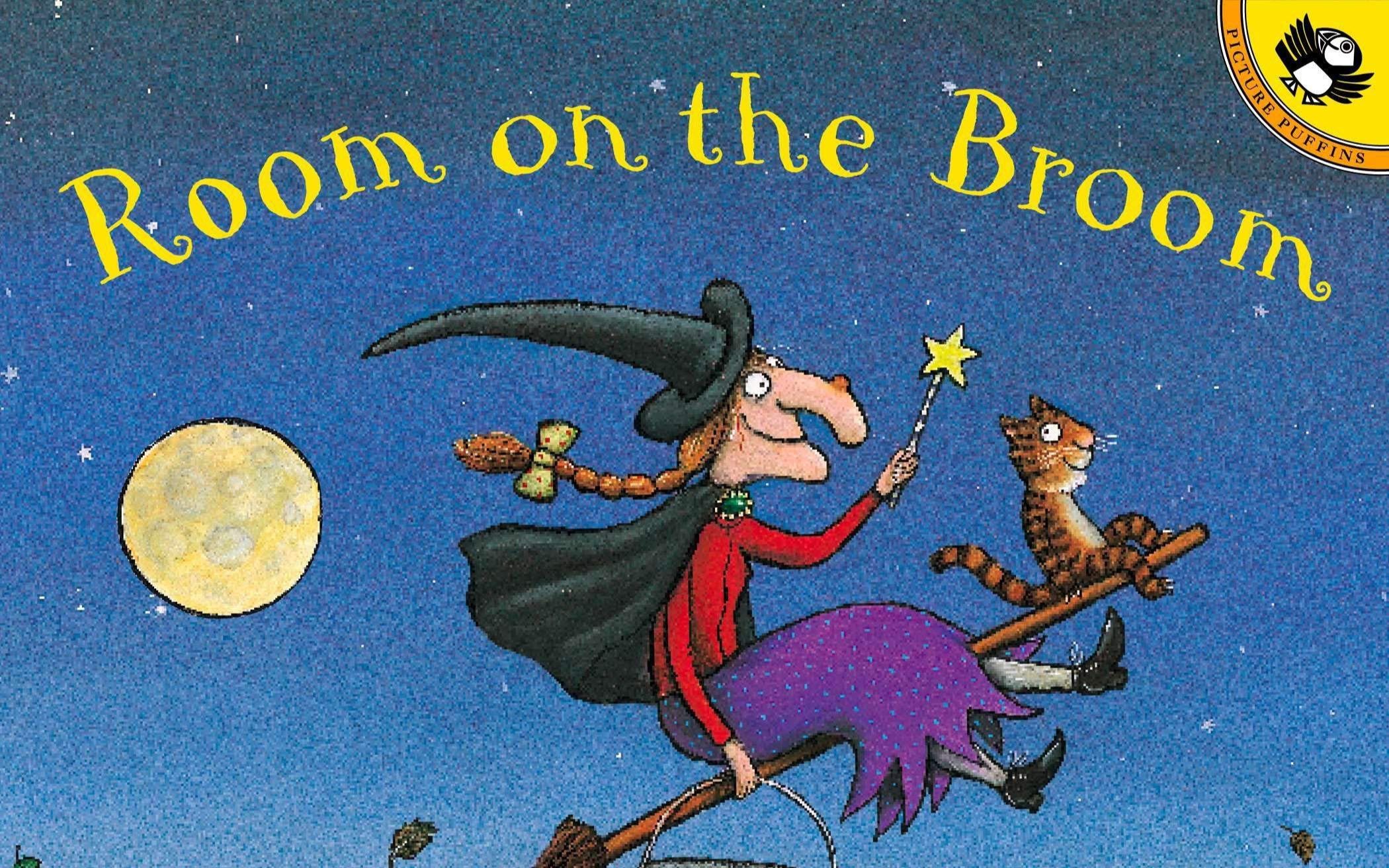 [图]【英文绘本阅读】女巫扫帚排排坐Room on the Broom - Julia Donaldson.