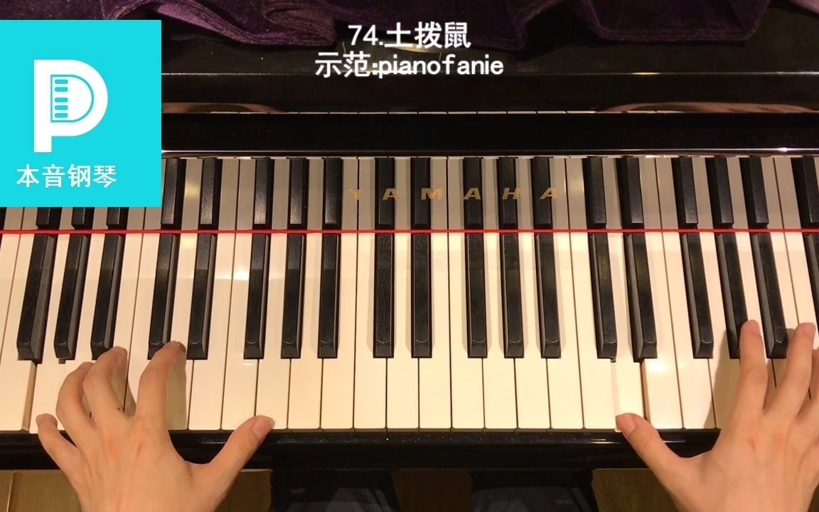 《成年人简易钢琴教程》74.土拨鼠