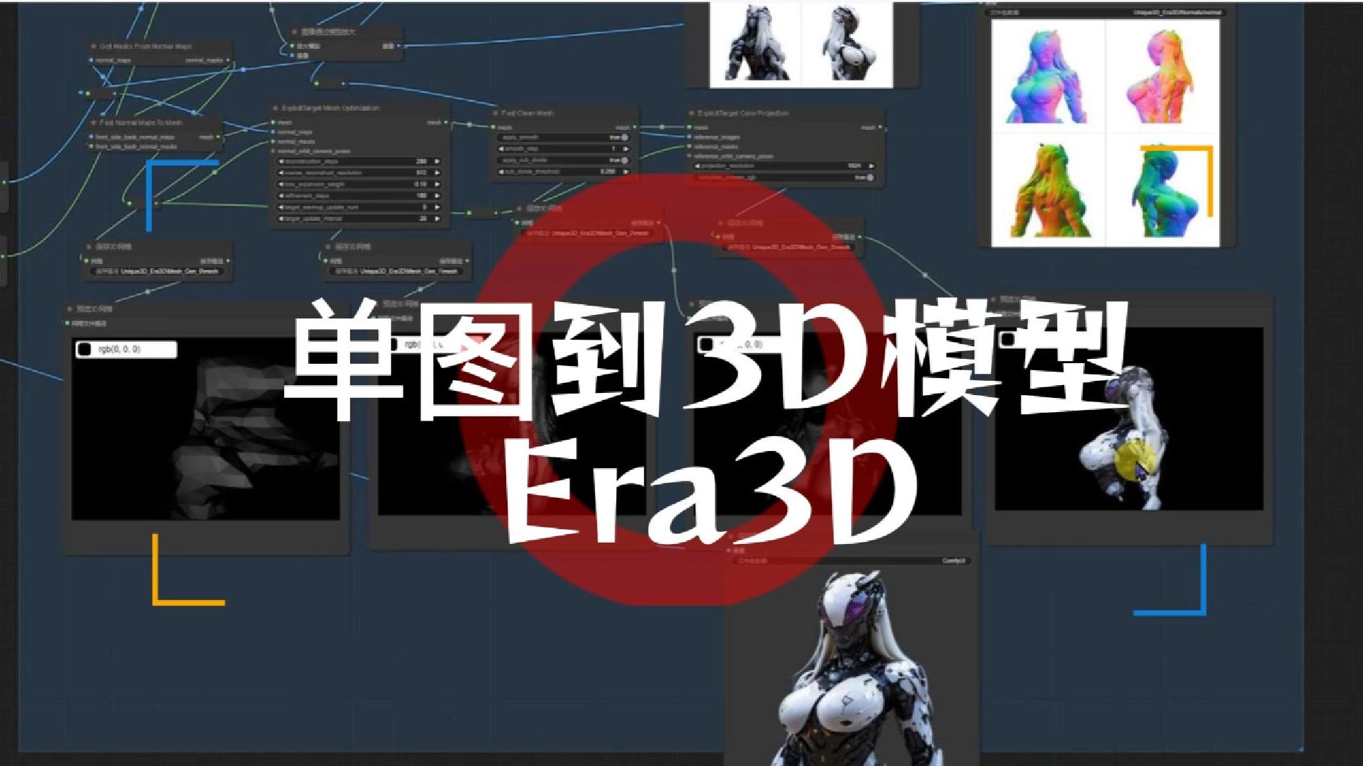 Era3D单图到多图到3D模型,+LayerDiffusion生成透明背景图片哔哩哔哩bilibili