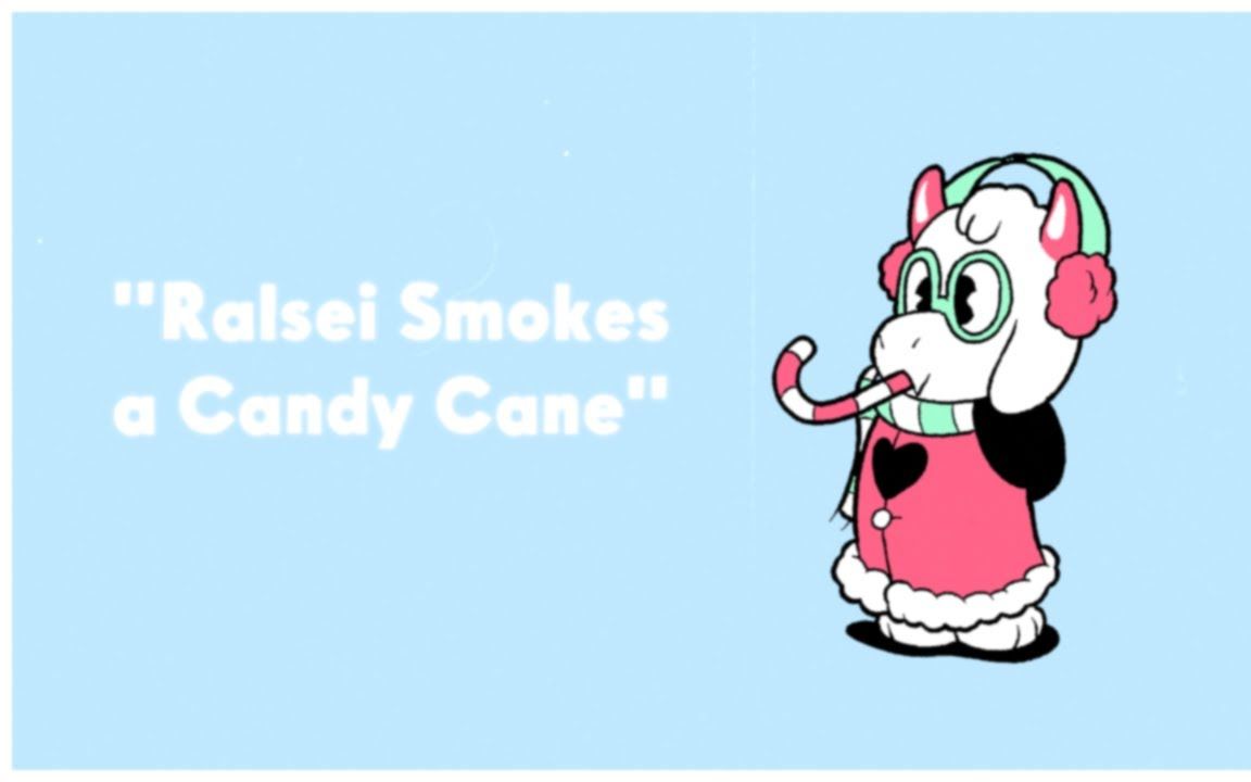 [图]"Ralsei smokes a candy cane" (1937) - REUPLOAD