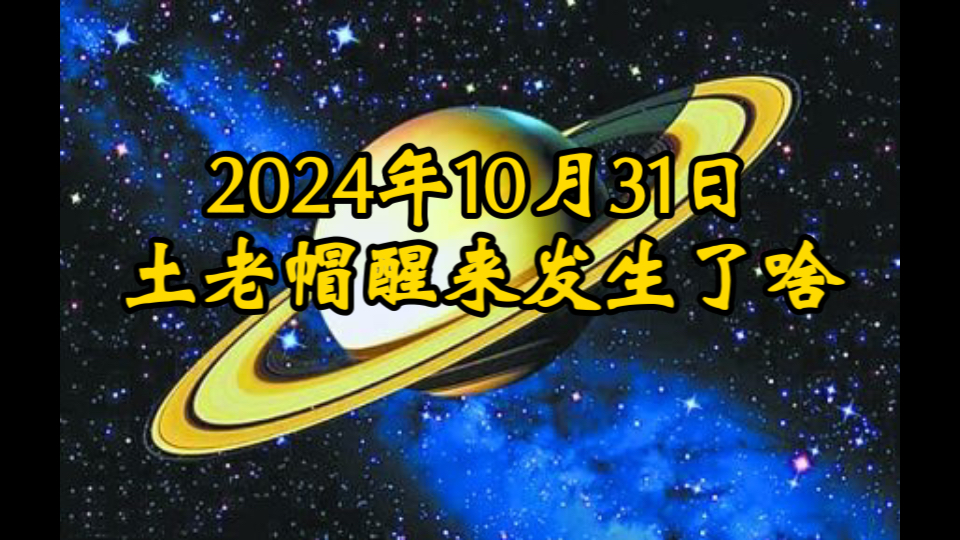 2024年10月31日|土老帽一觉睡醒,错过了啥哔哩哔哩bilibili