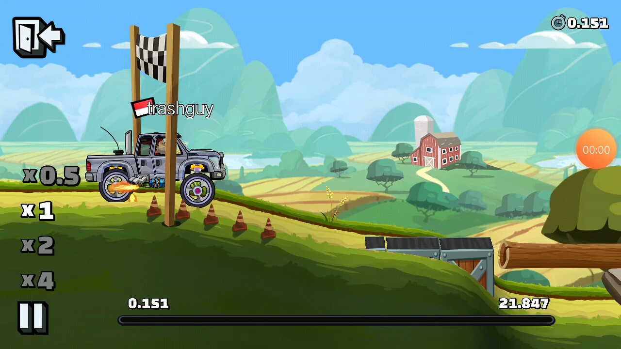 登山赛车2国际服-空中飞车超级柴油车9.894秒(wr)