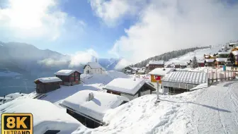 贝特默阿尔卑瑞士最美丽的隐藏雪村 4K