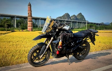 爆改启典150g1老头乐悠闲游广西