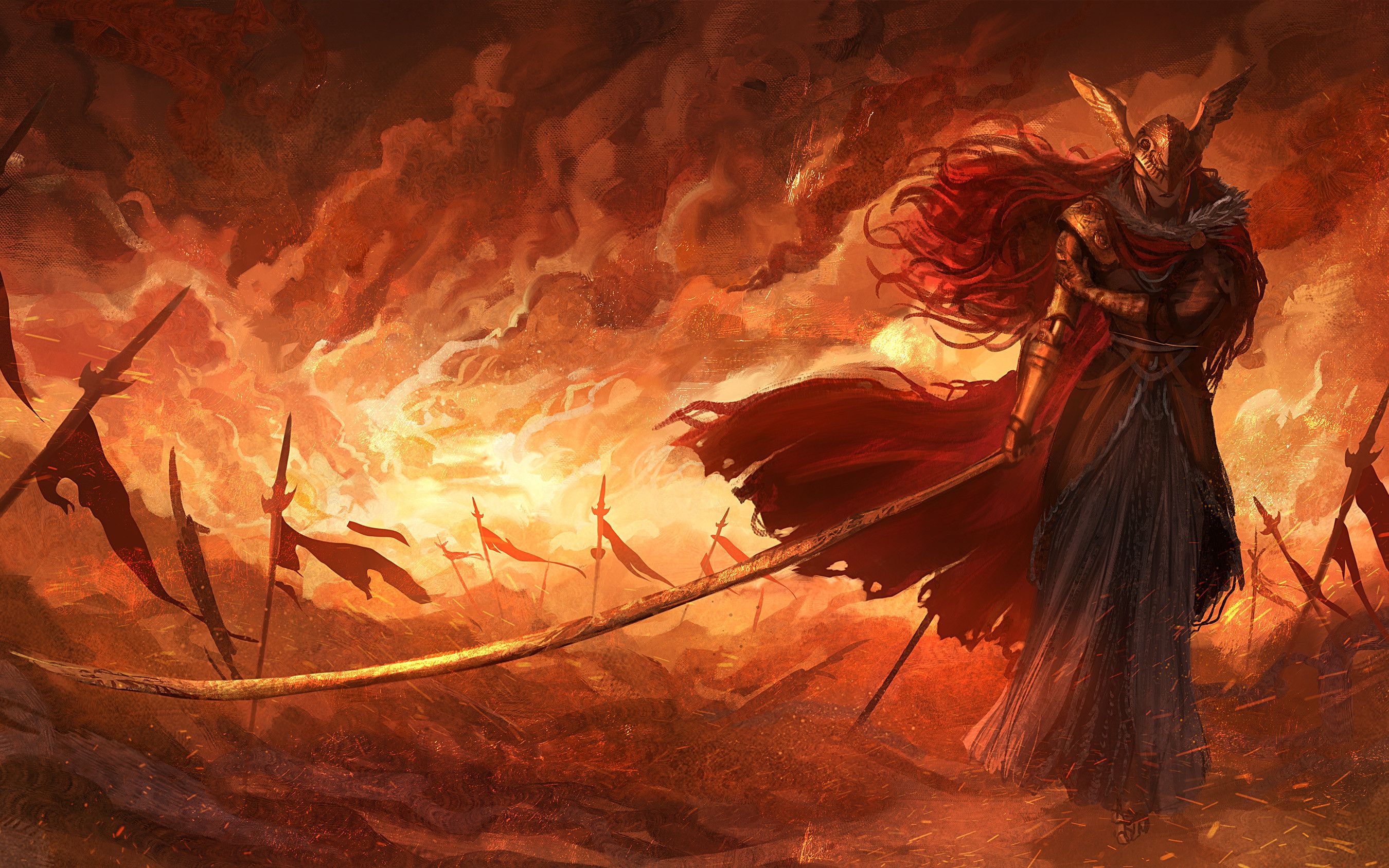 【艾尔登法环】对战"女武神—玛莲妮亚"二阶段,最后同归于尽了 哈哈!