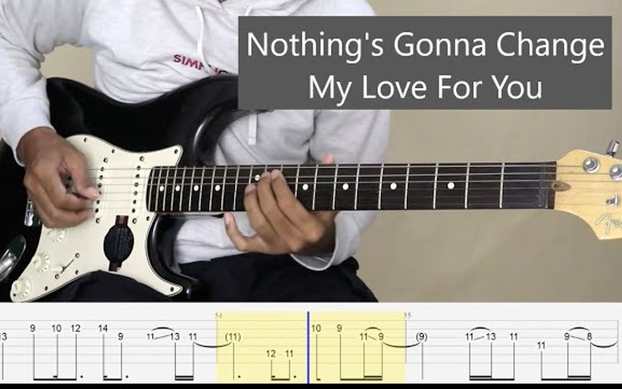 [图]【带谱教学】详细带教 Nothing gonna change my love for you - 《爱你一万年》