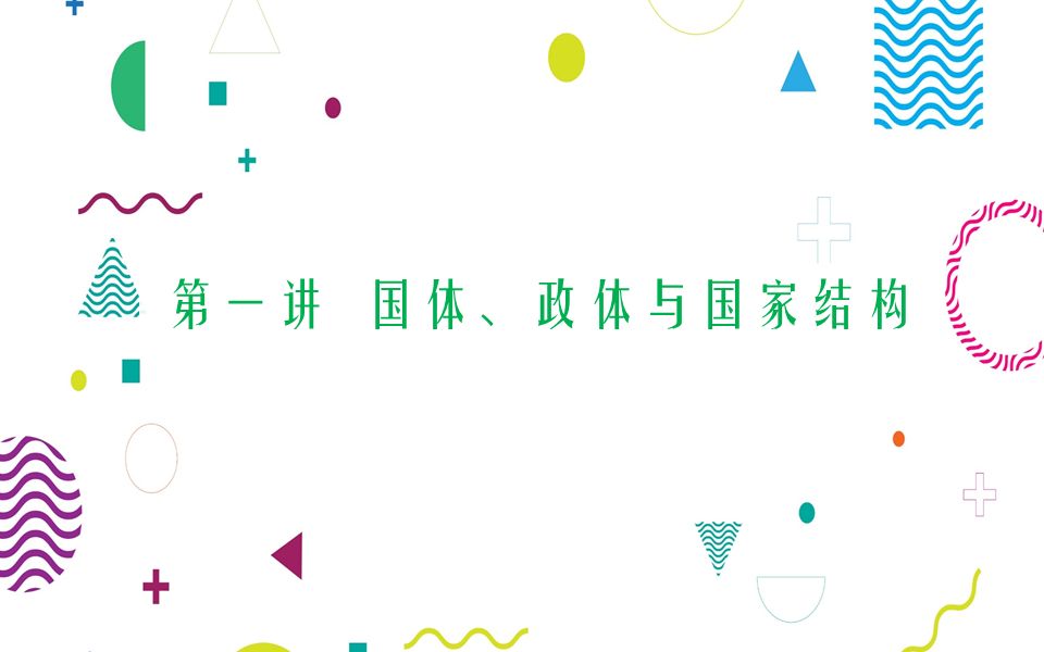 选必1当代国际政治与经济第一讲国体、政体哔哩哔哩bilibili