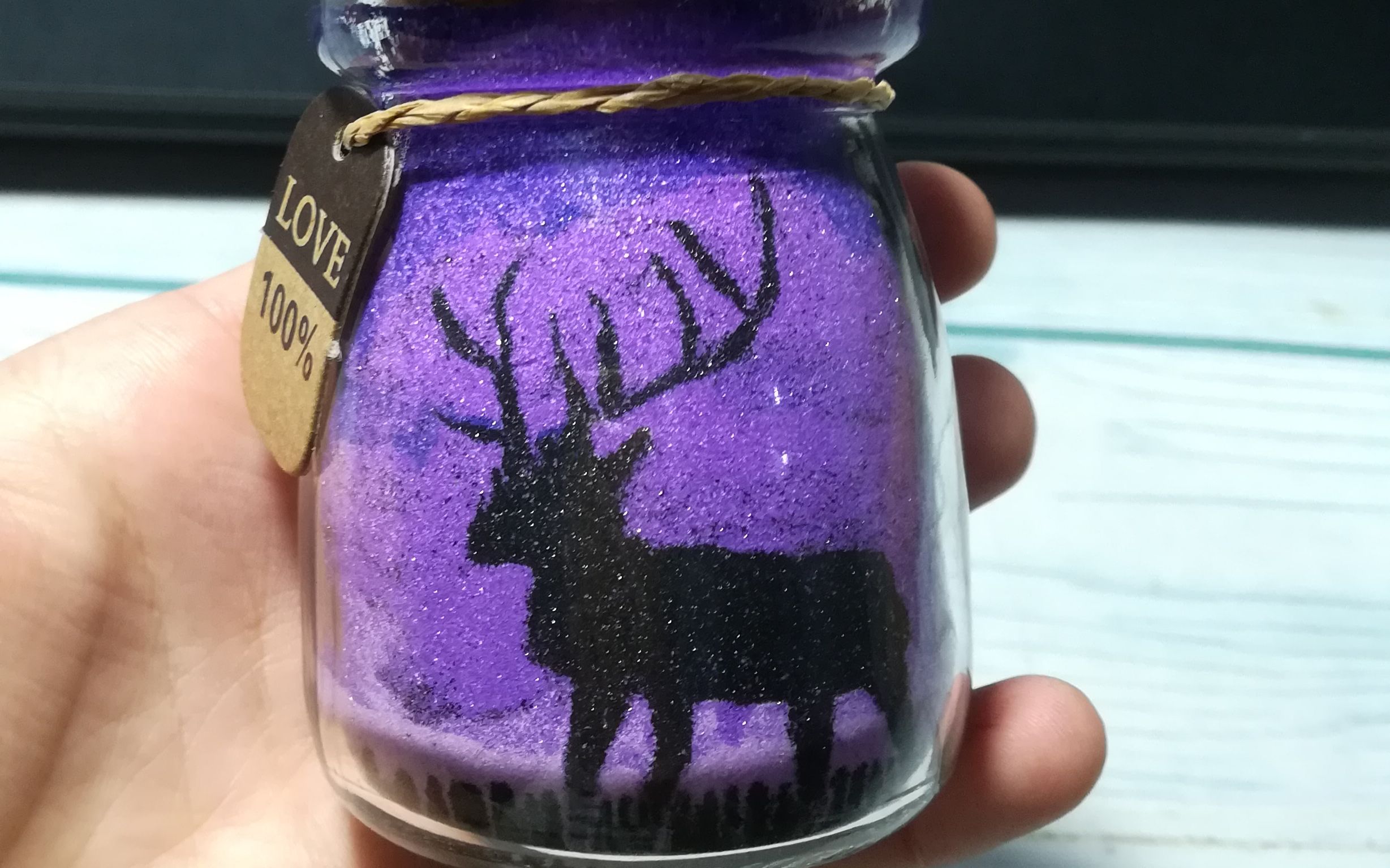 【沙瓶】星空,麋鹿,剪影