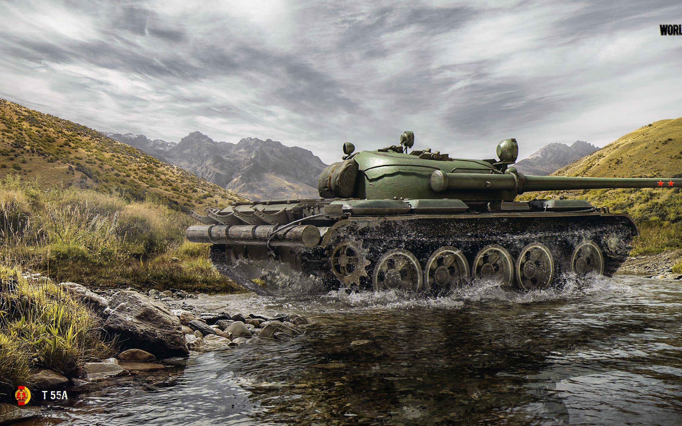 坦克世界-  t-55a 幸运水炮