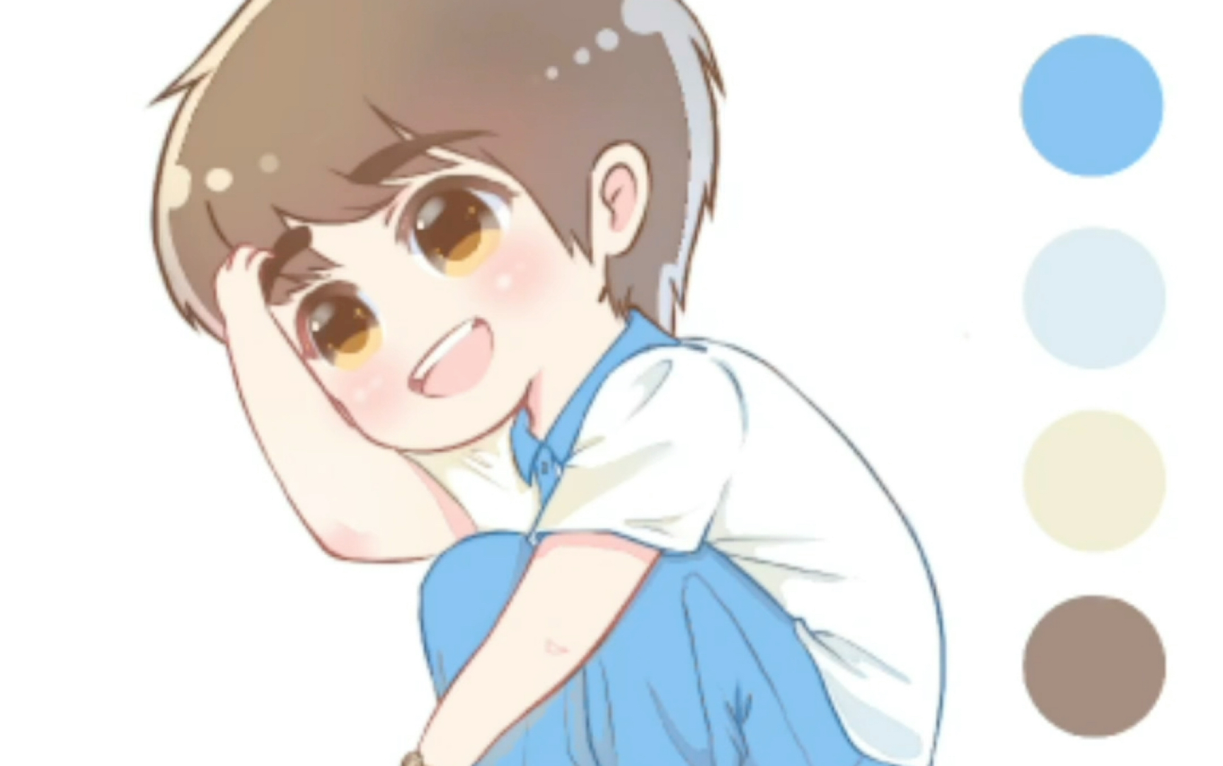 活动作品坚定的余周周主义者丨林杨q版过程