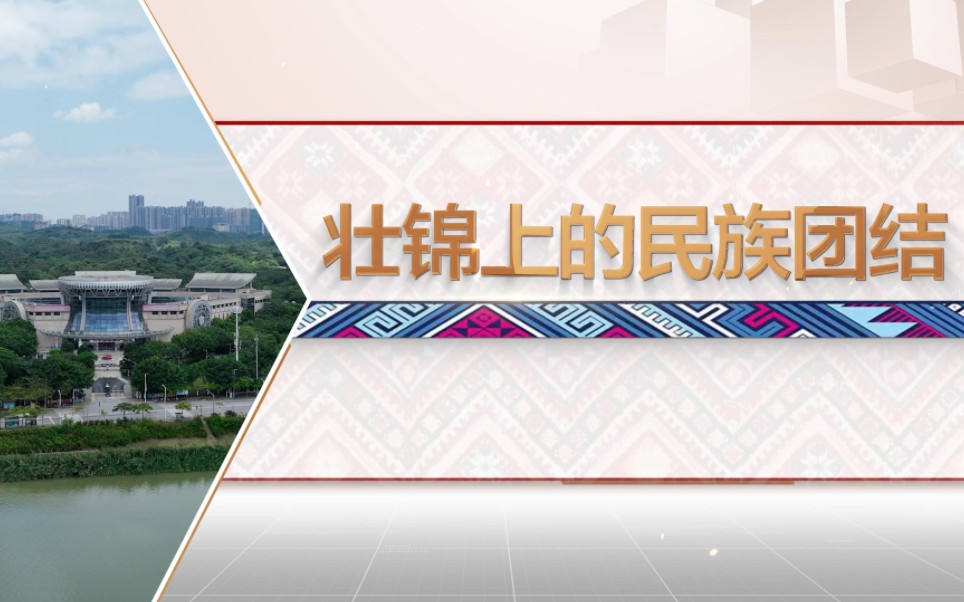 [图]第七届全国高校大学生讲思政公开课参赛作品--火红石榴籽，共画同心圆--走进广西民族博物馆（分段版本）壮锦上的民族团结