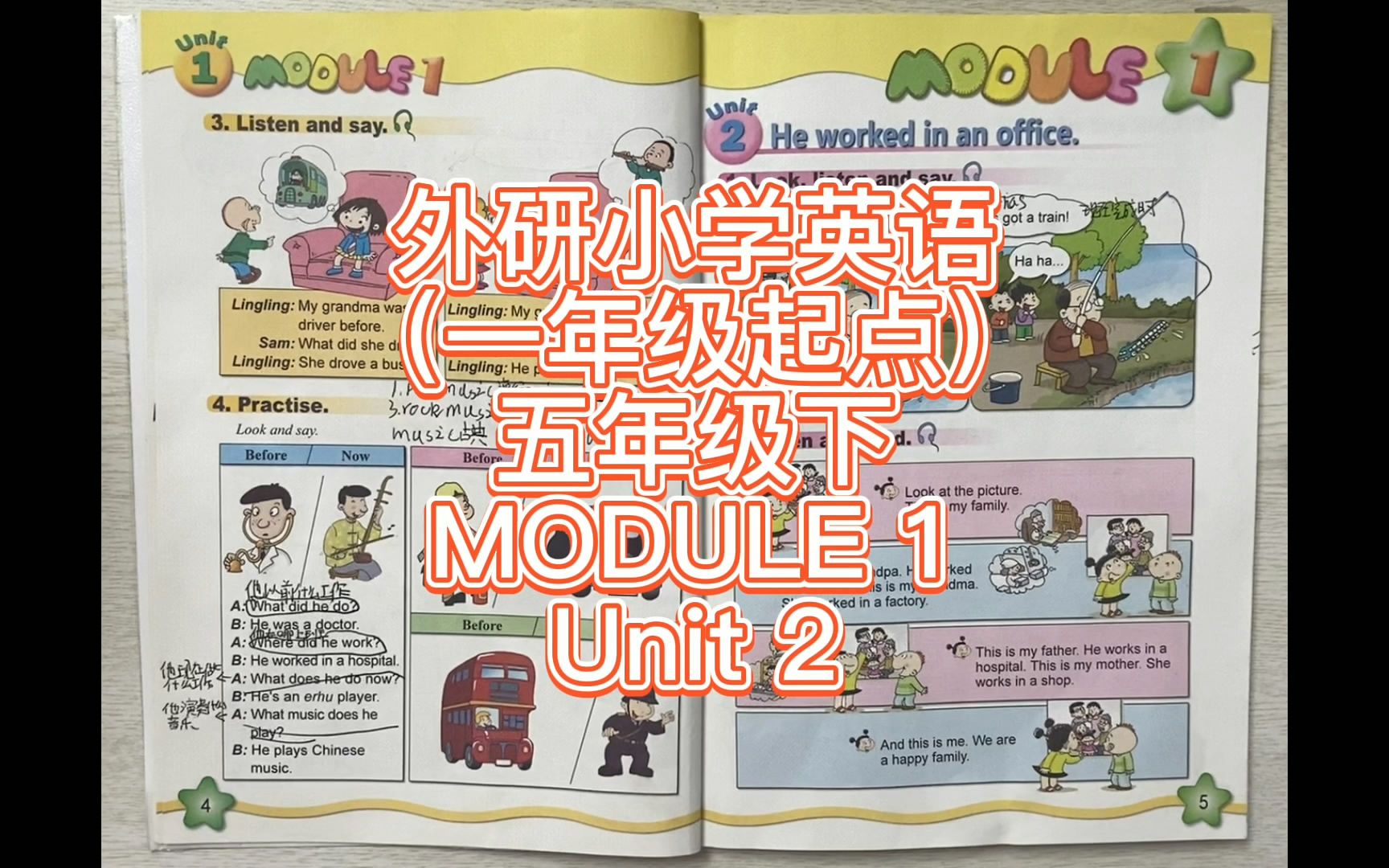 [图]五年级下册MODULE 1 Unit 2外研小学英语（一年级起点）