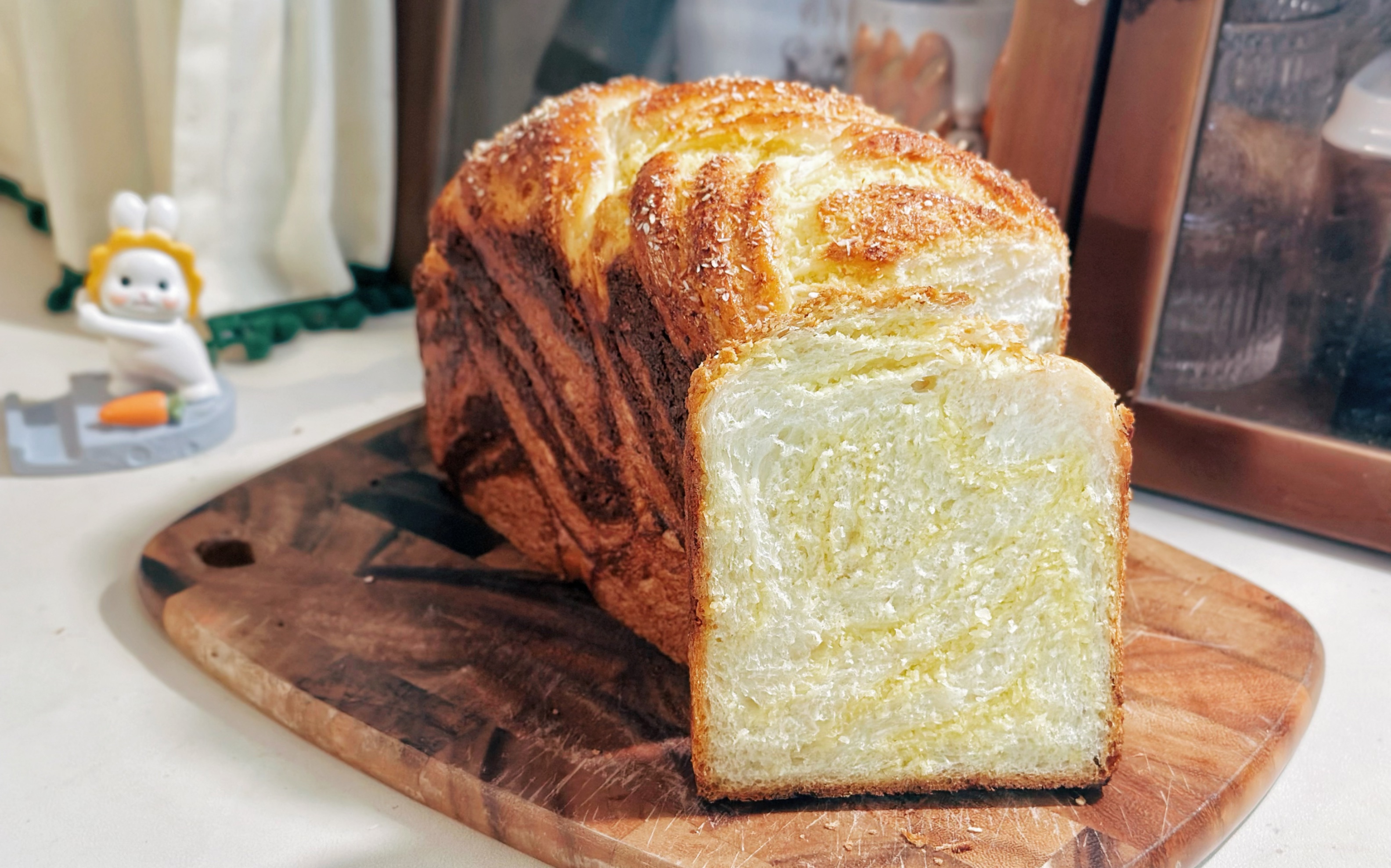 爆炸好吃的黄金椰奶吐司|这款椰蓉吐司不简单