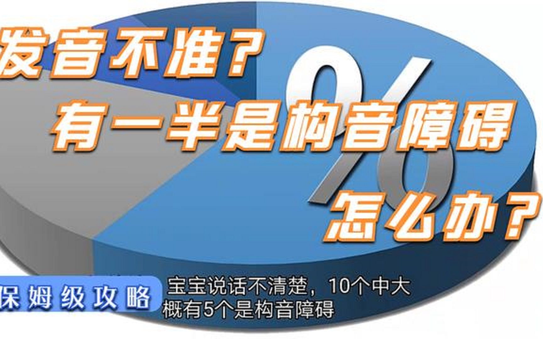 宝宝发音不准,多半是构音障碍,怎么办?