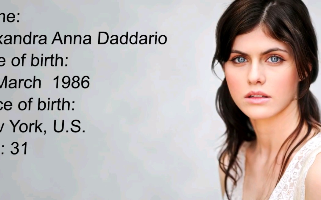 【亚里珊德拉ⷮŠ达达里奥 Alexandra Daddario】我老婆 1岁至31岁容颜变化 成长经历 好莱坞第一美胸没有之一 致命女人捷德 真探哔哩哔哩bilibili