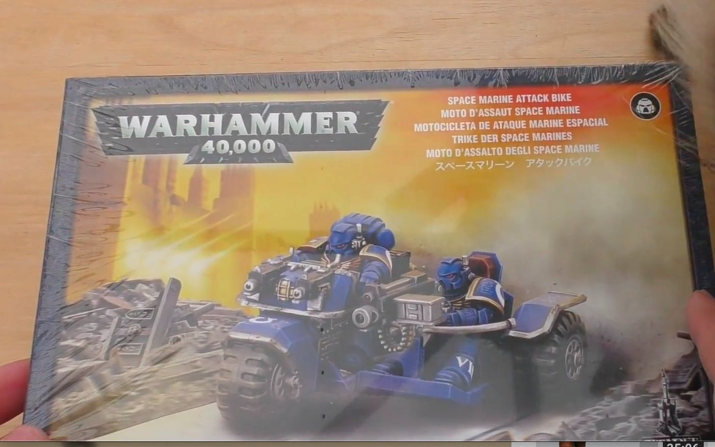 [图]【战锤开箱】40K星际战士攻击摩托 Space Marine Attack Bike 桌游模型