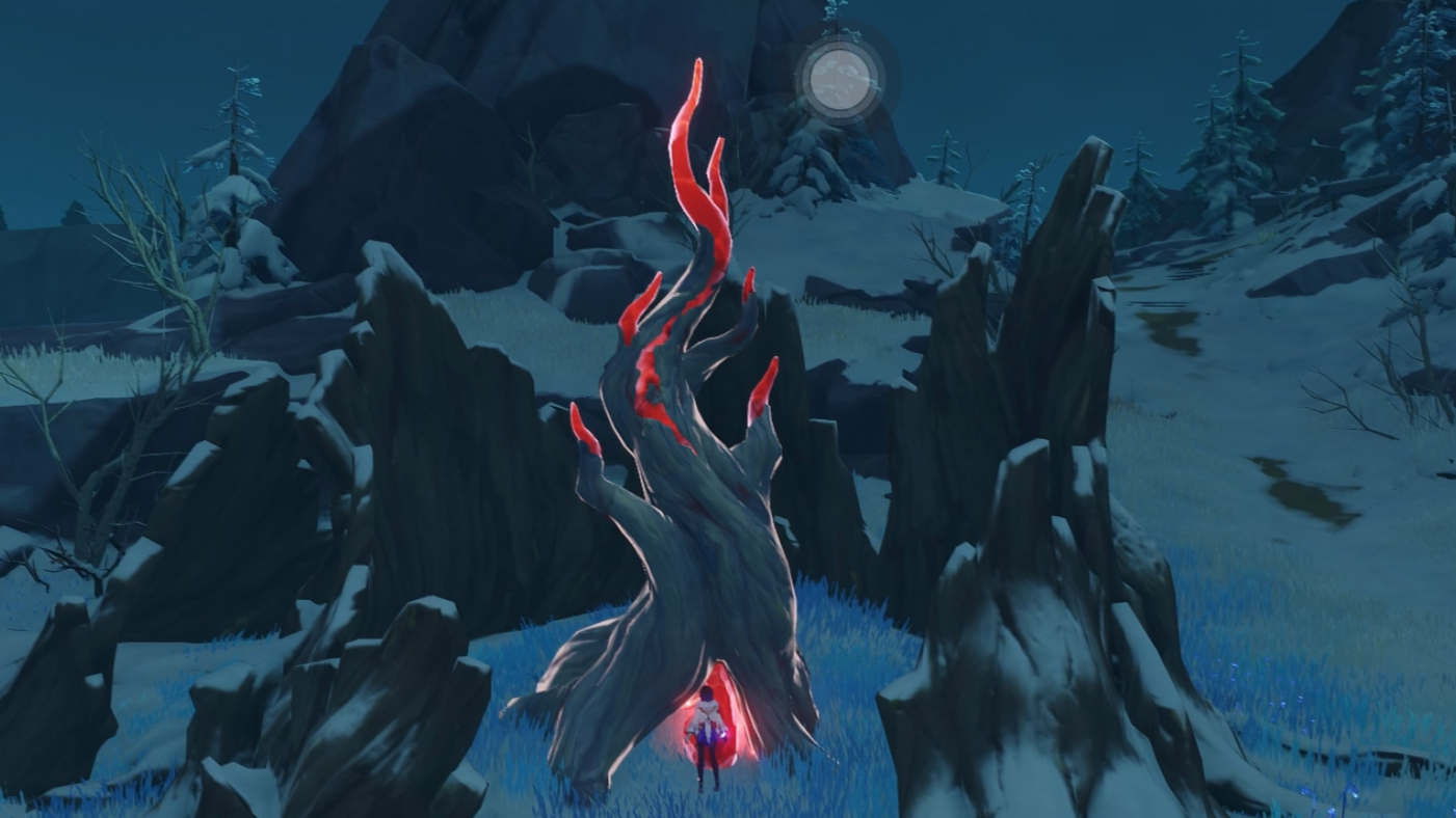 原神 雪山 绯红玉髓一次喂饱