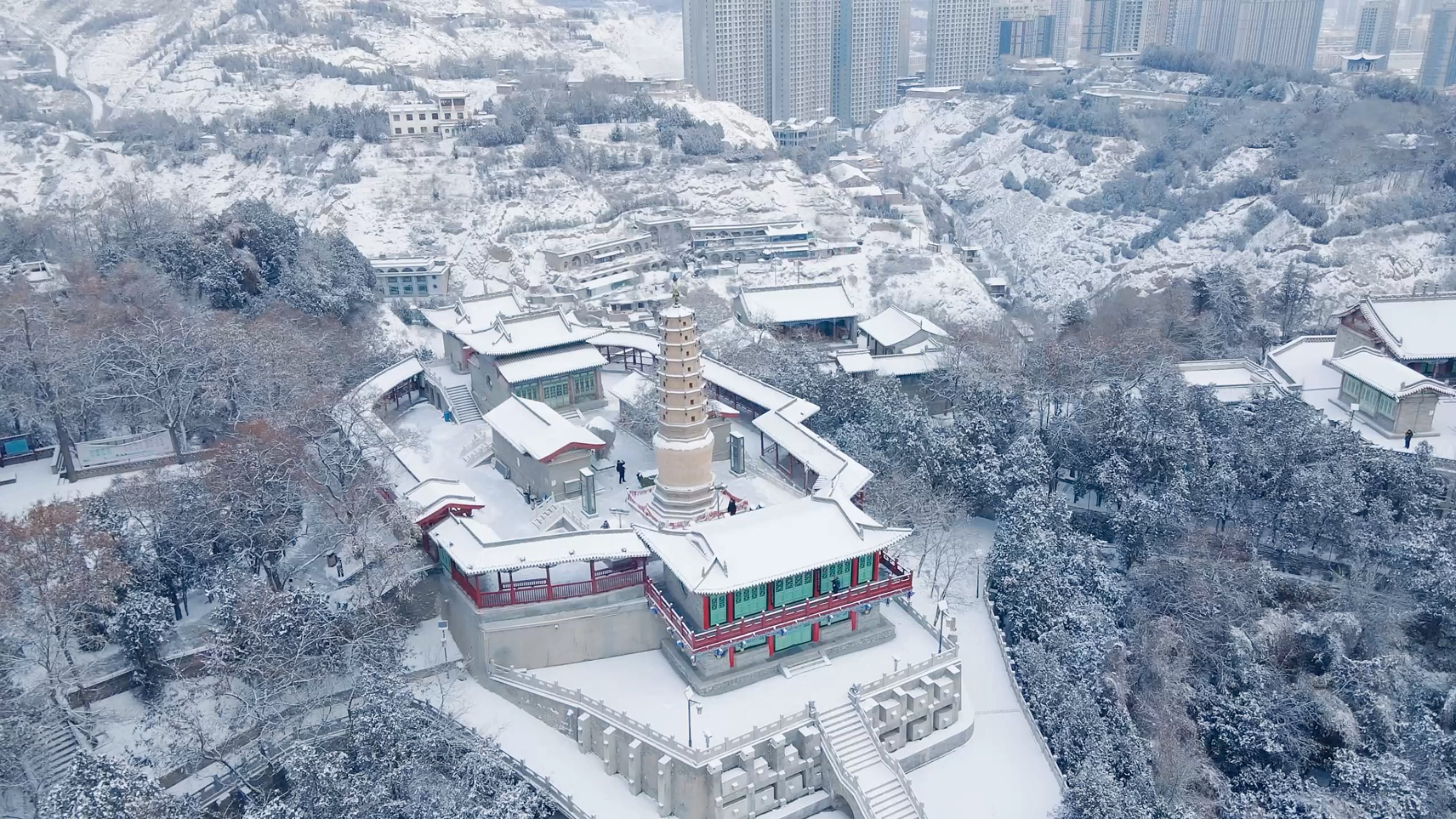 兰州下雪图片真实图片