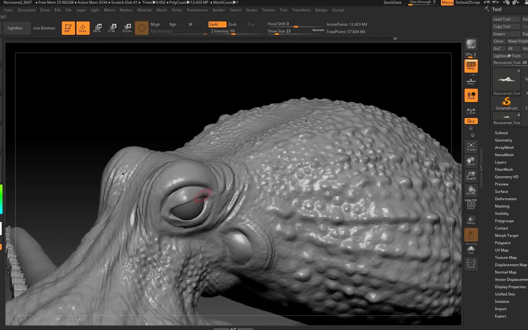 ZBrush 雕刻章鱼3D模型视频教程哔哩哔哩bilibili