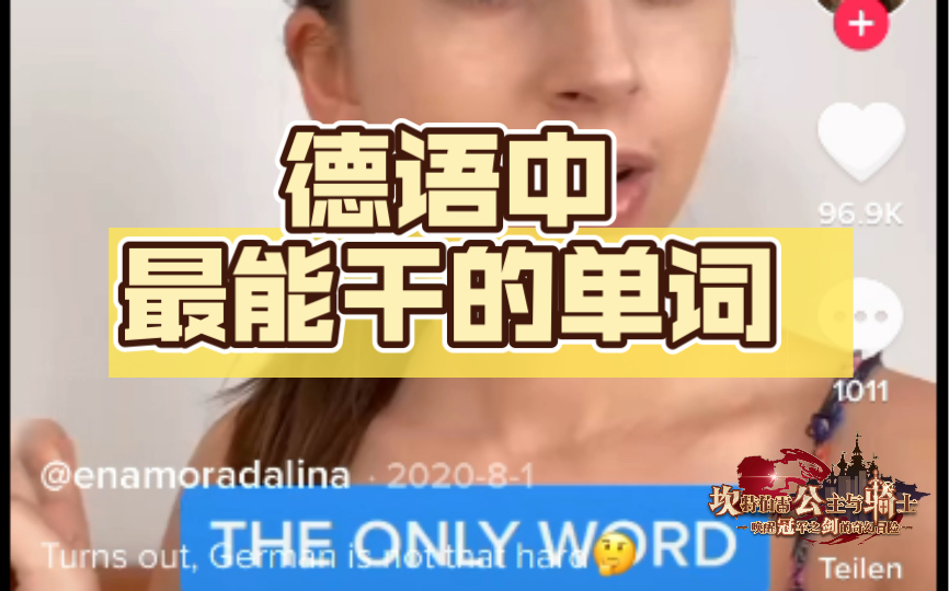 德语中最能干的单词哔哩哔哩bilibili