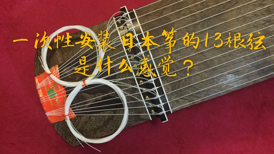 一次性安装日本筝的13根弦是什么感觉？_哔哩哔哩_bilibili