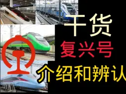 Download Video: 【中国铁路】复兴号动车组辨认和简单介绍！入坑必看！